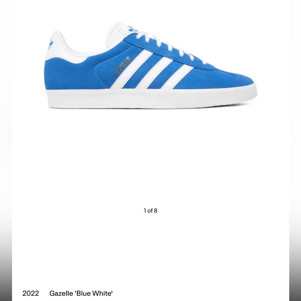 Adidas Gazelle blue white
